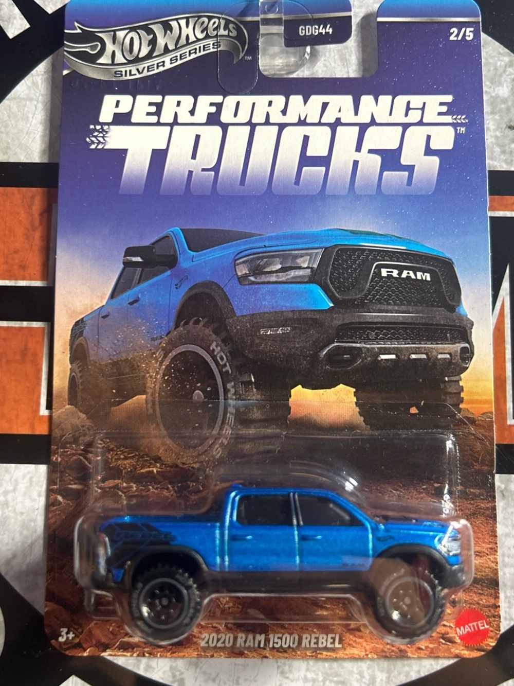 Mattel Hot Wheels 2020 RAM 1500 Rebel Toy Truck - Blue